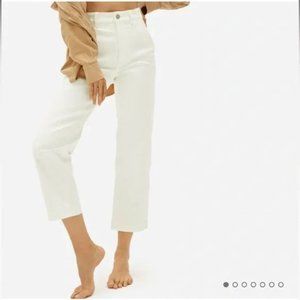 Everlane The Straight Leg Crop in Bone